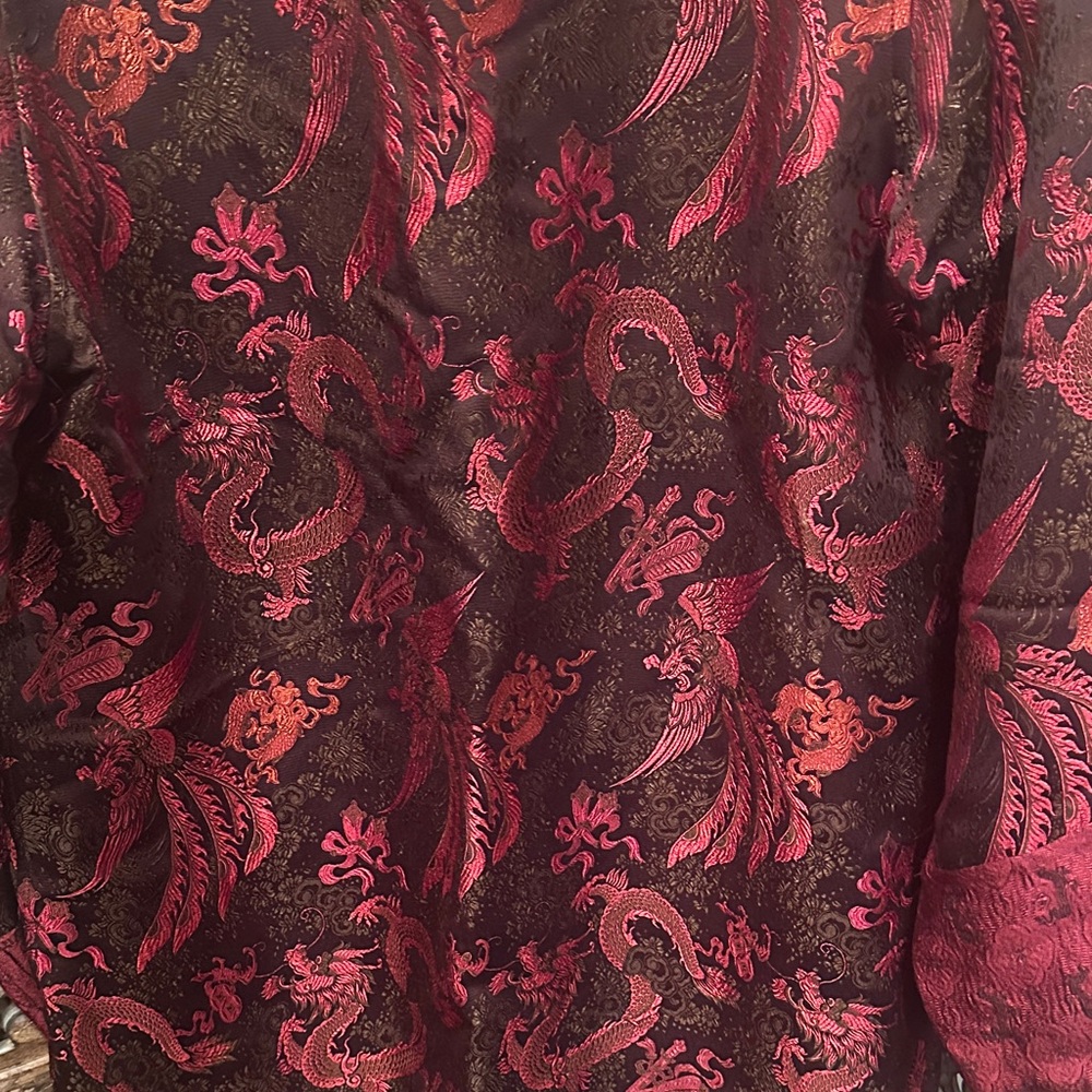 Stunning Citron brand Red and Black kimono jacket Size L-will fit XL as well - Picture 6 of 7